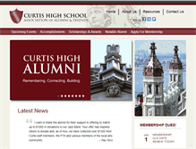 Tablet Screenshot of curtishsalumni.com